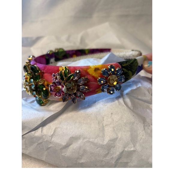 Dolce & Gabbana Multicolor Floral Headband - Picture 2 of 5
